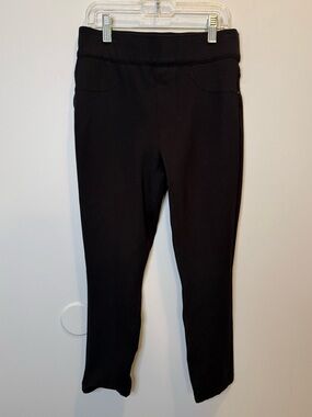 Spanx The Perfect Black Pant Cropped Skinny Ponte Leggings Small